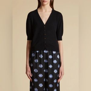 CDG Black short sleeve cardigan